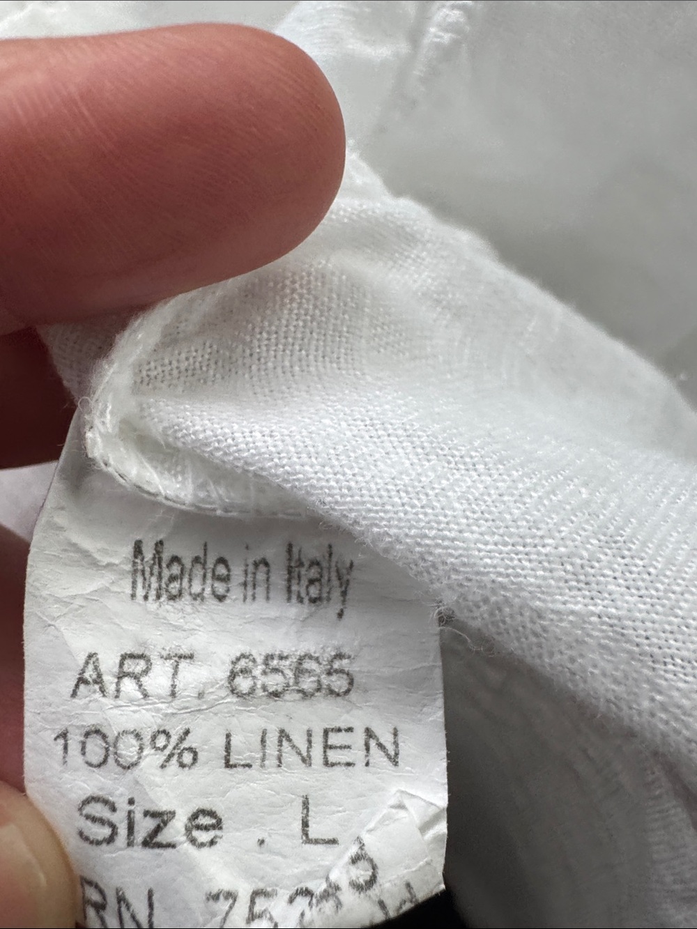 Valentina White Tiered Spaghetti-Strap Midi Dress 100% linen. made in Italy - Picture 7 of 7